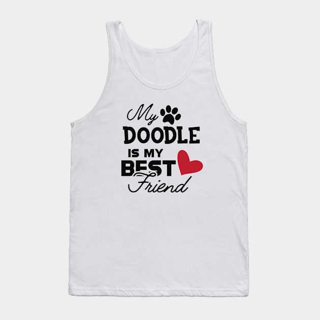 Doodle Dog - My doodle is my best friend Tank Top by KC Happy Shop